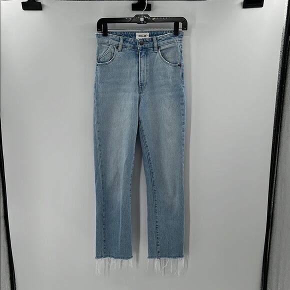 Rolla's Women's Original High Rise Straight Jeans Raw Hem - Light Wash - 26 - Picture 1 of 8